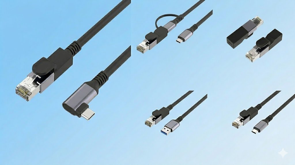 USB A/USB-C To RJ45